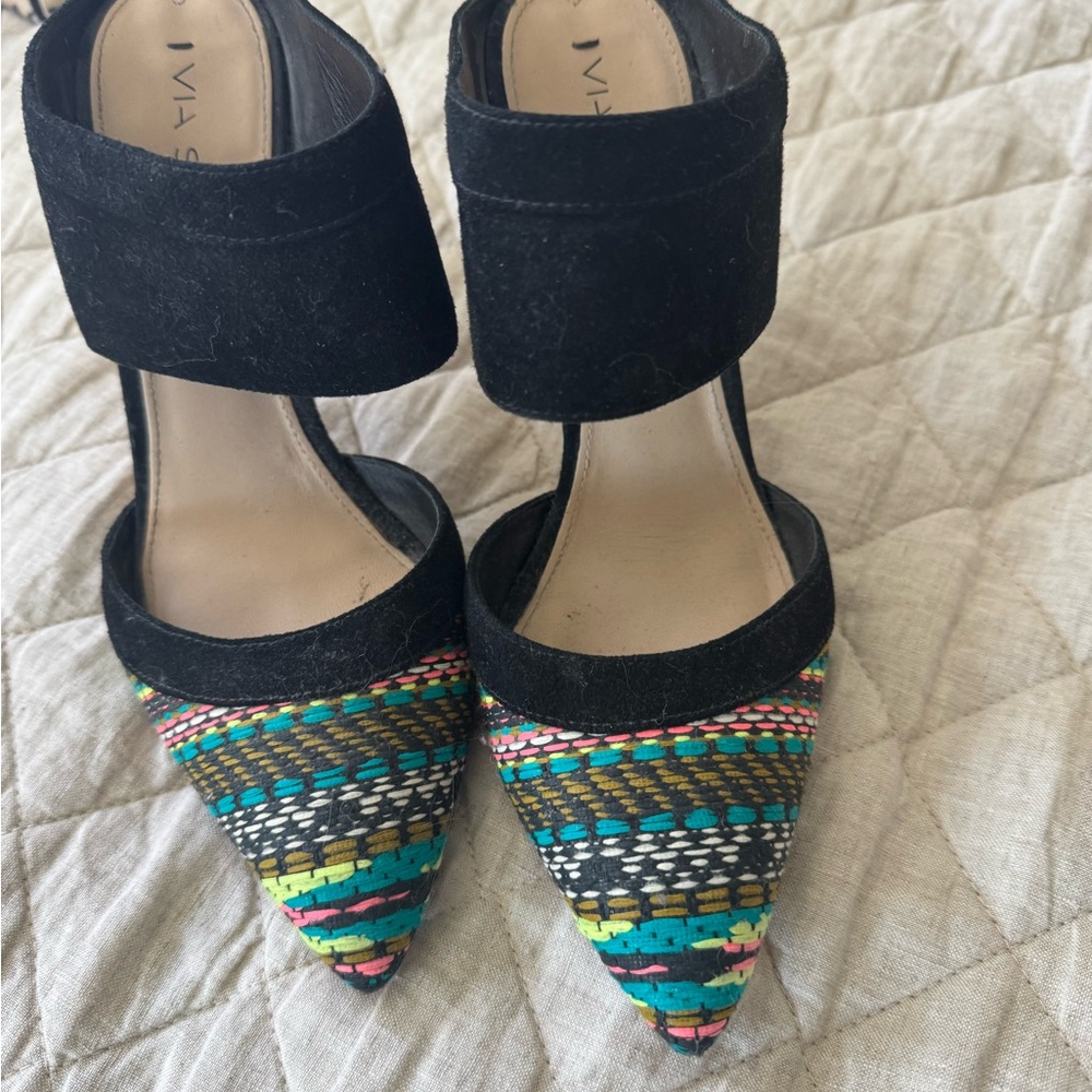 Via Spiga  Black and Multicolor Women's Shoes